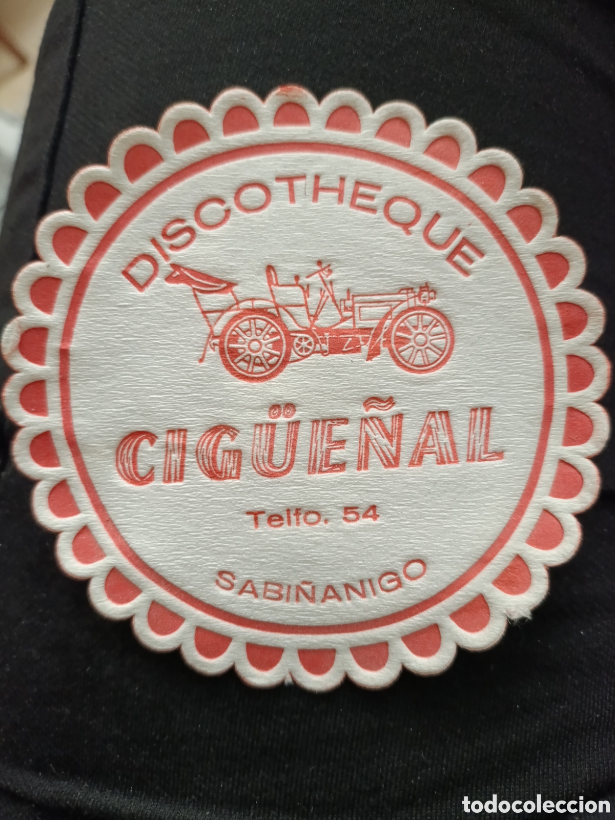 Otros art&iacute;culos de coleccionismo en papel: DISCOTHEQUE CIGUE&Ntilde;AL SABA&Ntilde;ANIGO [ POSA VASOS A&Ntilde;OS 50-60 ]