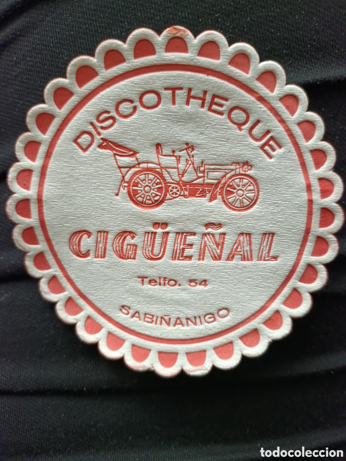 Otros art&iacute;culos de coleccionismo en papel: DISCOTHEQUE CIGUE&Ntilde;AL SABA&Ntilde;ANIGO [ POSA VASOS A&Ntilde;OS 50-60 ]