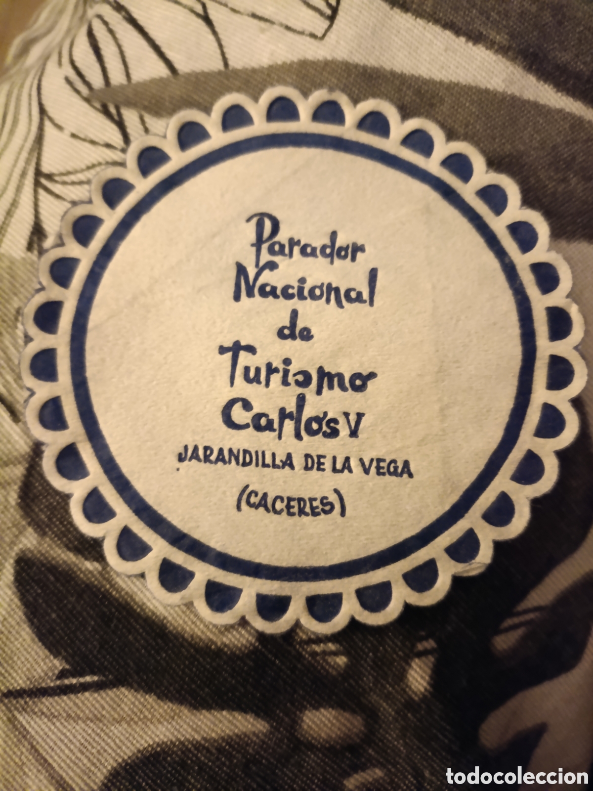 Otros art&iacute;culos de coleccionismo en papel: Parador Nacional de turismo Carlos V C&aacute;ceres [ POSA-VASOS A&Ntilde;OS 50-60 ]