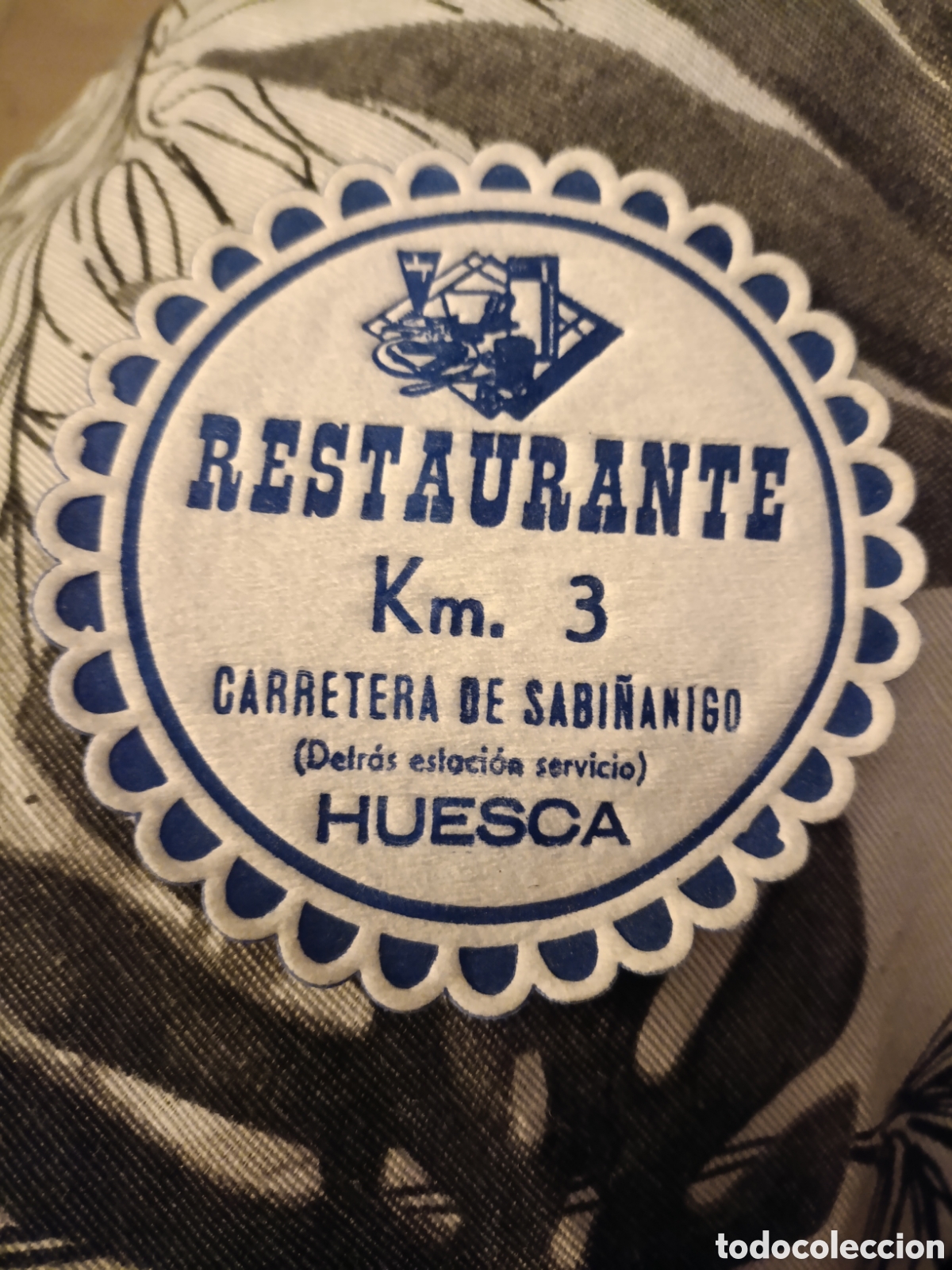 Otros art&iacute;culos de coleccionismo en papel: Restaurante carretera de saba&ntilde;anigo [ POSA-VASOS A&Ntilde;OS 50-60 ]