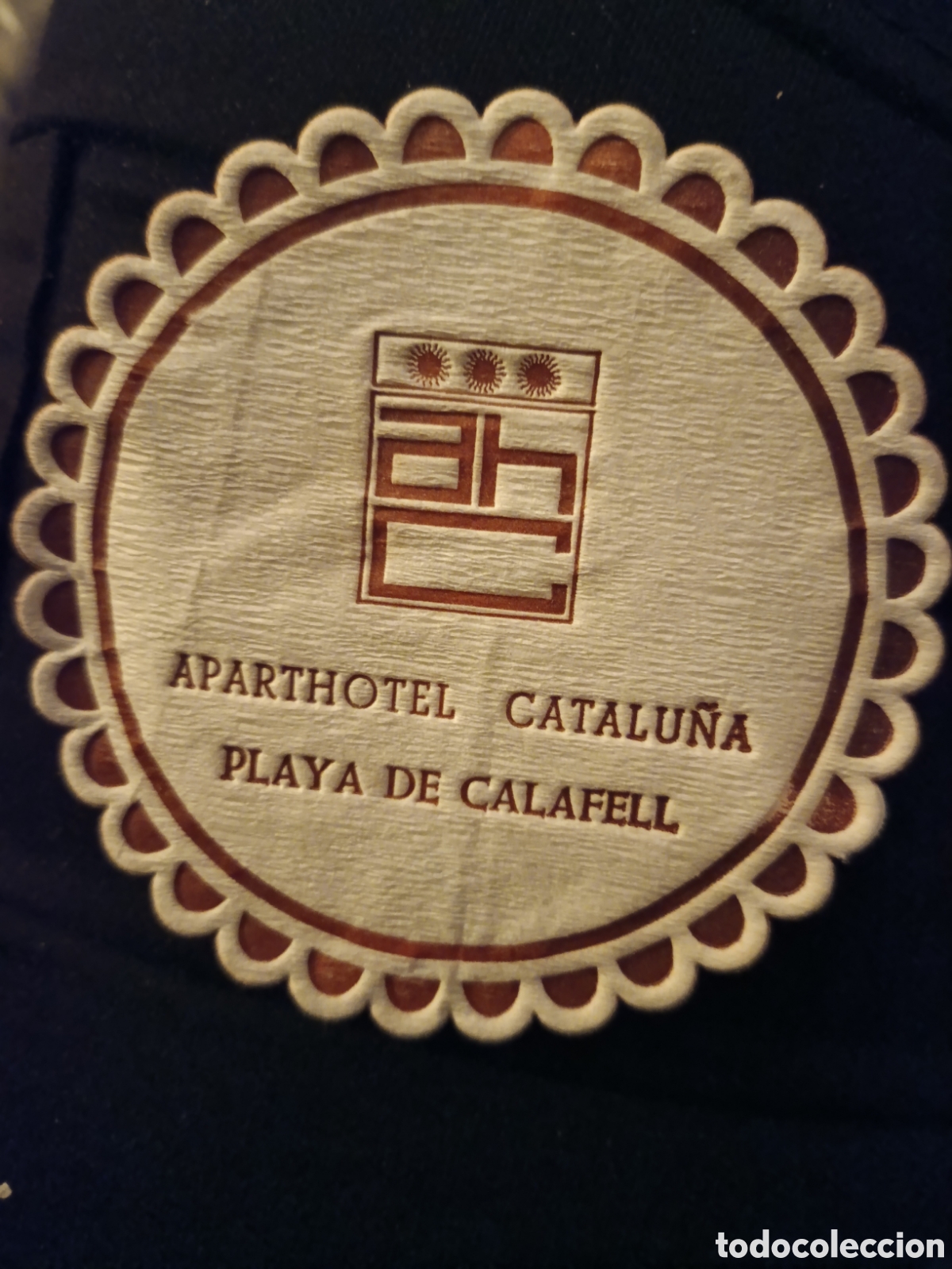 Otros art&iacute;culos de coleccionismo en papel: APARTHOTEL CATALU&Ntilde;A PLAYA DE CALAFELL [ POSA-VASOS A&Ntilde;OS 50-60 ]