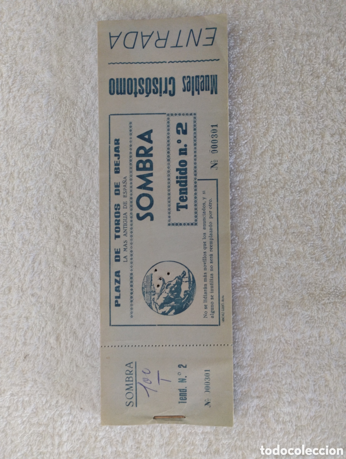 Otros art&iacute;culos de coleccionismo en papel: Taco de entradas antiguo Plaza de Toros de Bejar