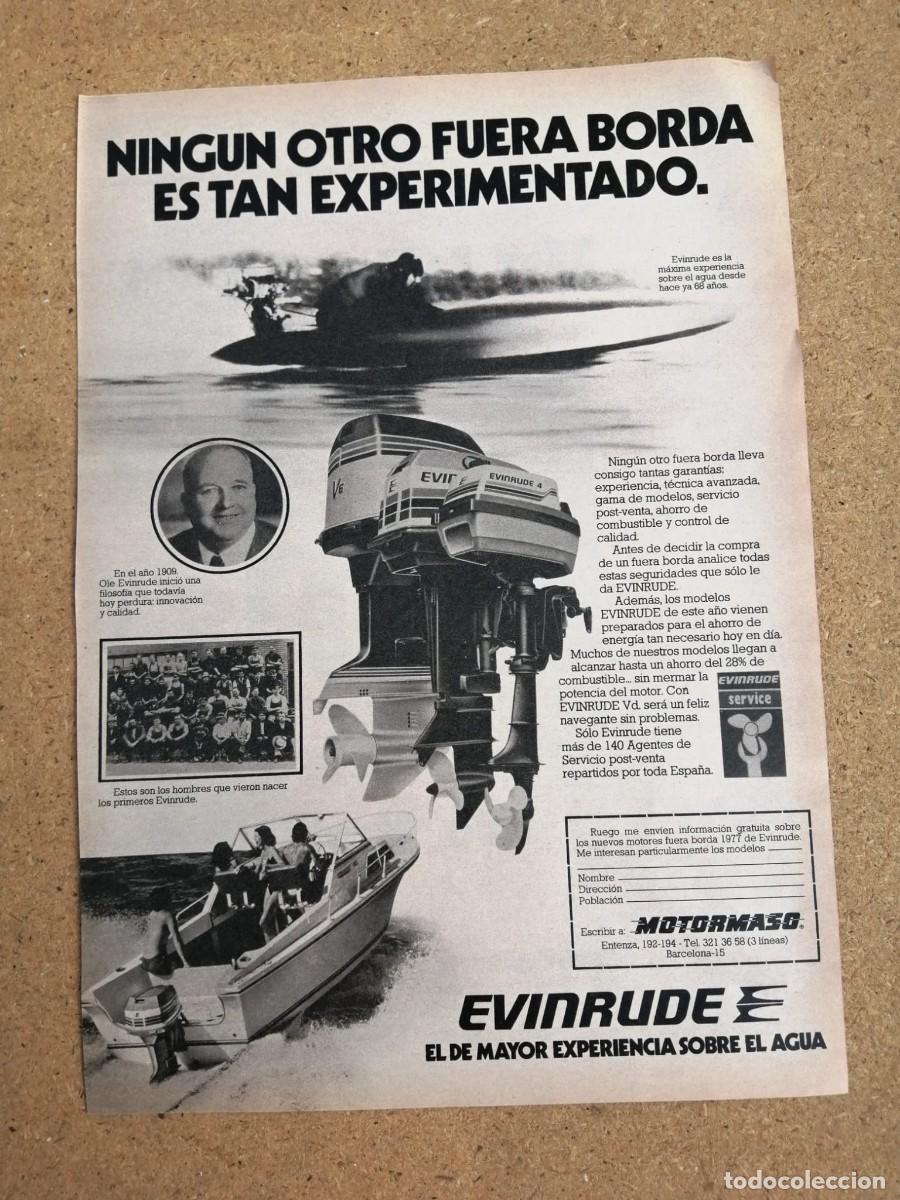 Otros art&iacute;culos de coleccionismo en papel: ANUNCIO. EVINRUDE...