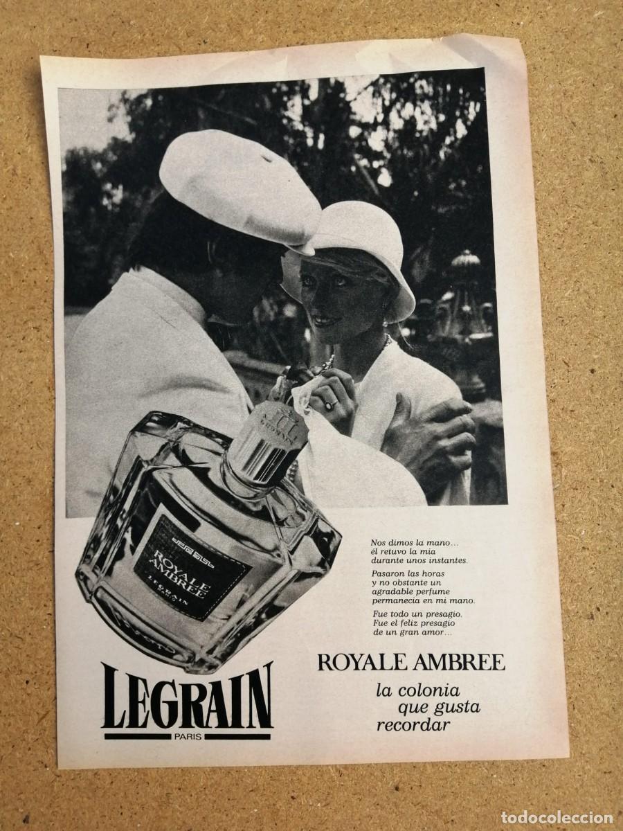 Otros art&iacute;culos de coleccionismo en papel: ANUNCIO. ROYALE AMBREE, LEGRAIN