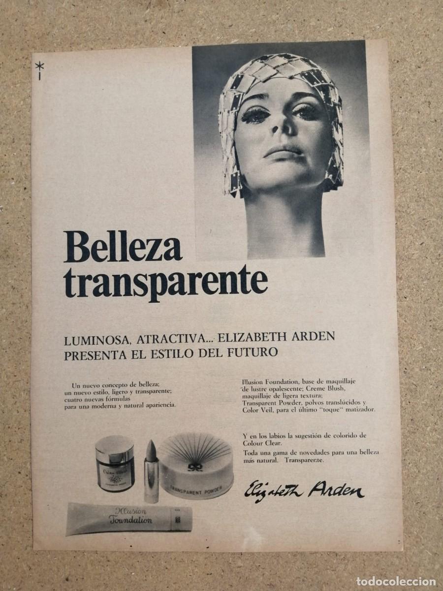 Otros art&iacute;culos de coleccionismo en papel: ANUNCIO. BELLEZA TRANSPARENTE, DE ELIZABETH ARDEN