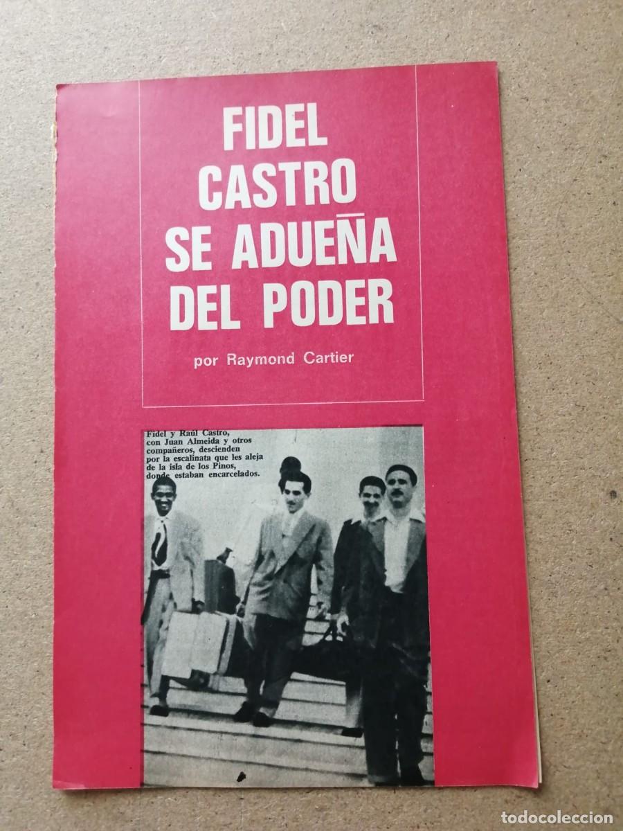 Otros art&iacute;culos de coleccionismo en papel: REPORTAJE. FIDEL CASTRO SE ADUE&Ntilde;A DEL PODER