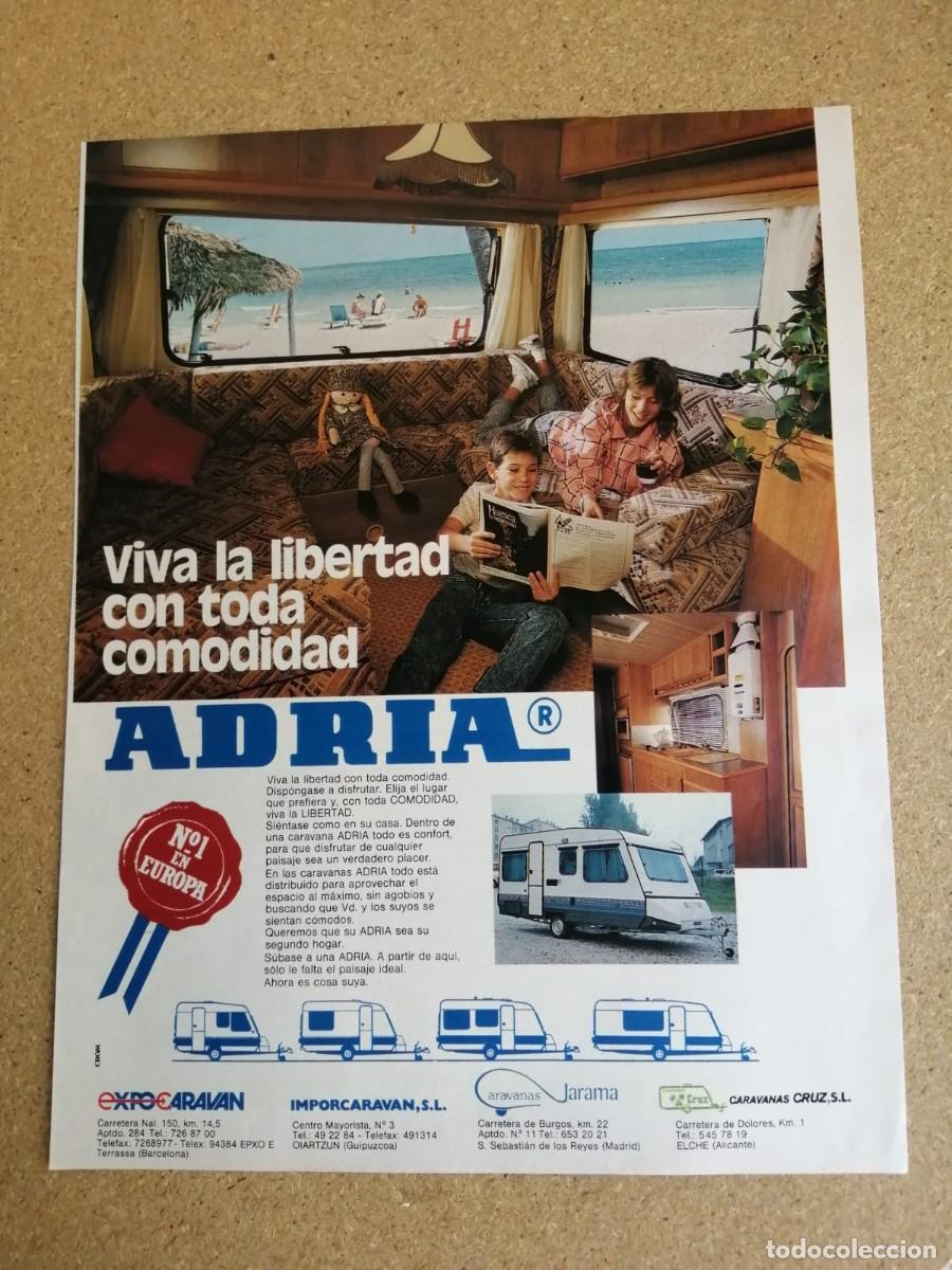 Otros art&iacute;culos de coleccionismo en papel: ANUNCIO. CARAVANA ADRIA