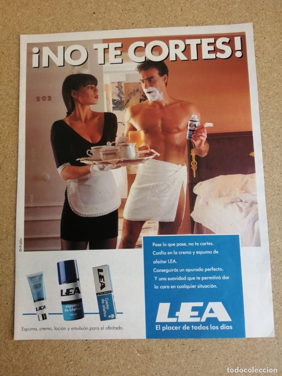 Otros art&iacute;culos de coleccionismo en papel: ANUNCIO. CREMA DE AFEITAR LEA