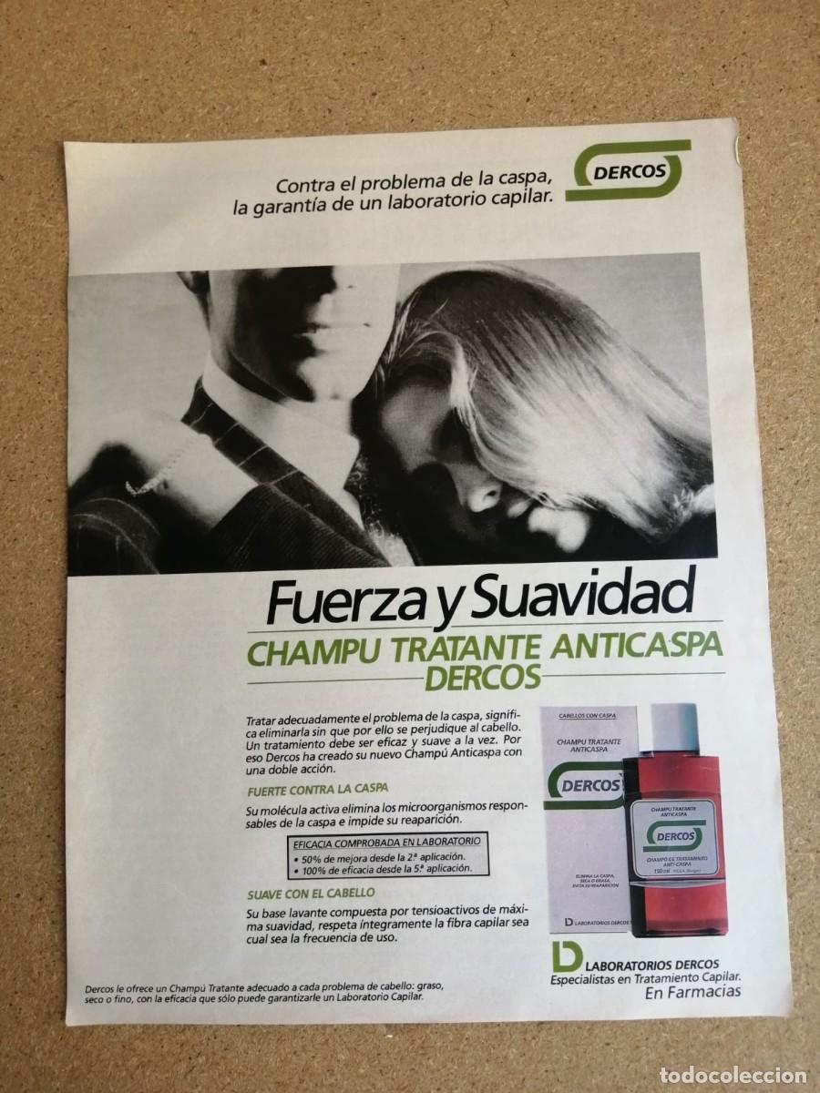 Otros art&iacute;culos de coleccionismo en papel: ANUNCIO. CHAMPU ANTI CASPA DERCOS