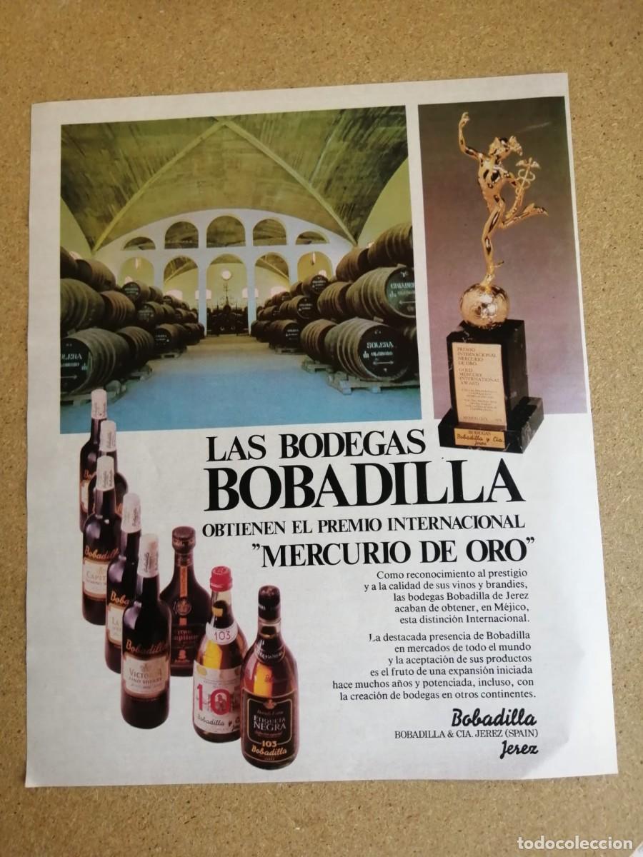 Otros art&iacute;culos de coleccionismo en papel: ANUNCIO. BODEGAS BOBADILLA