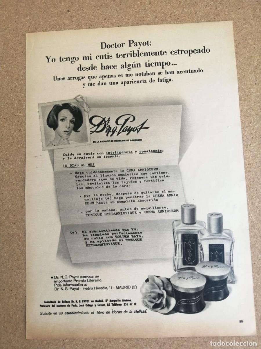 Otros art&iacute;culos de coleccionismo en papel: ANUNCIO. PRODUCTOS DE BELLEZA Dr. PAYOT