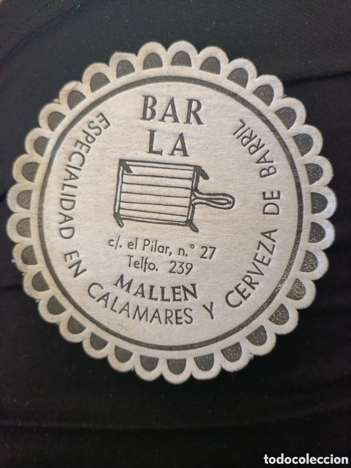 Sammelleidenschaft Andere Papierartikel: Bar La malen calamares y cervecer&iacute;a de barril [ POSA-VASOS A&Ntilde;OS 50-60 ]