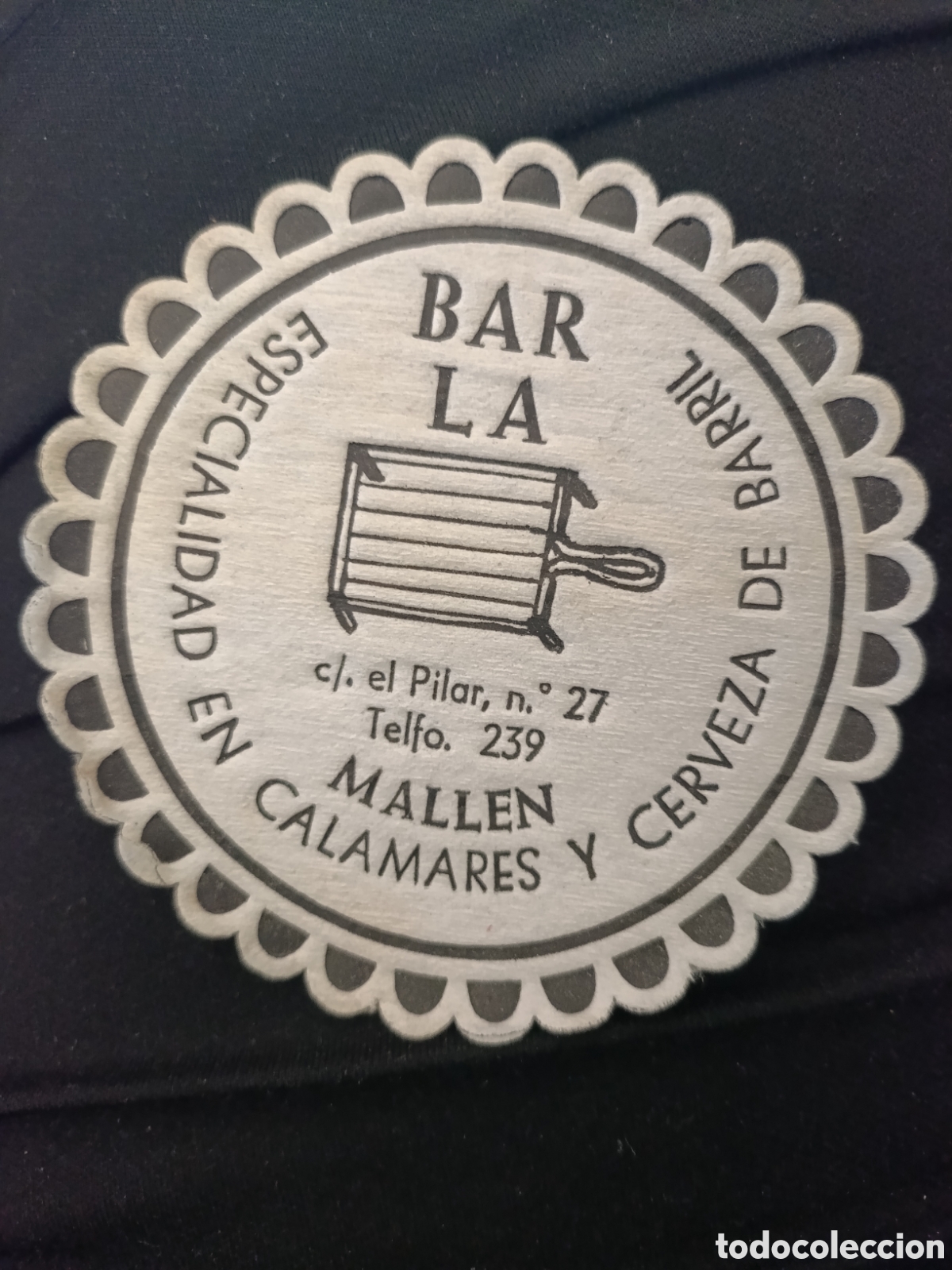 Otros art&iacute;culos de coleccionismo en papel: Bar La malen calamares y cervecer&iacute;a de barril [ POSA-VASOS A&Ntilde;OS 50-60 ]