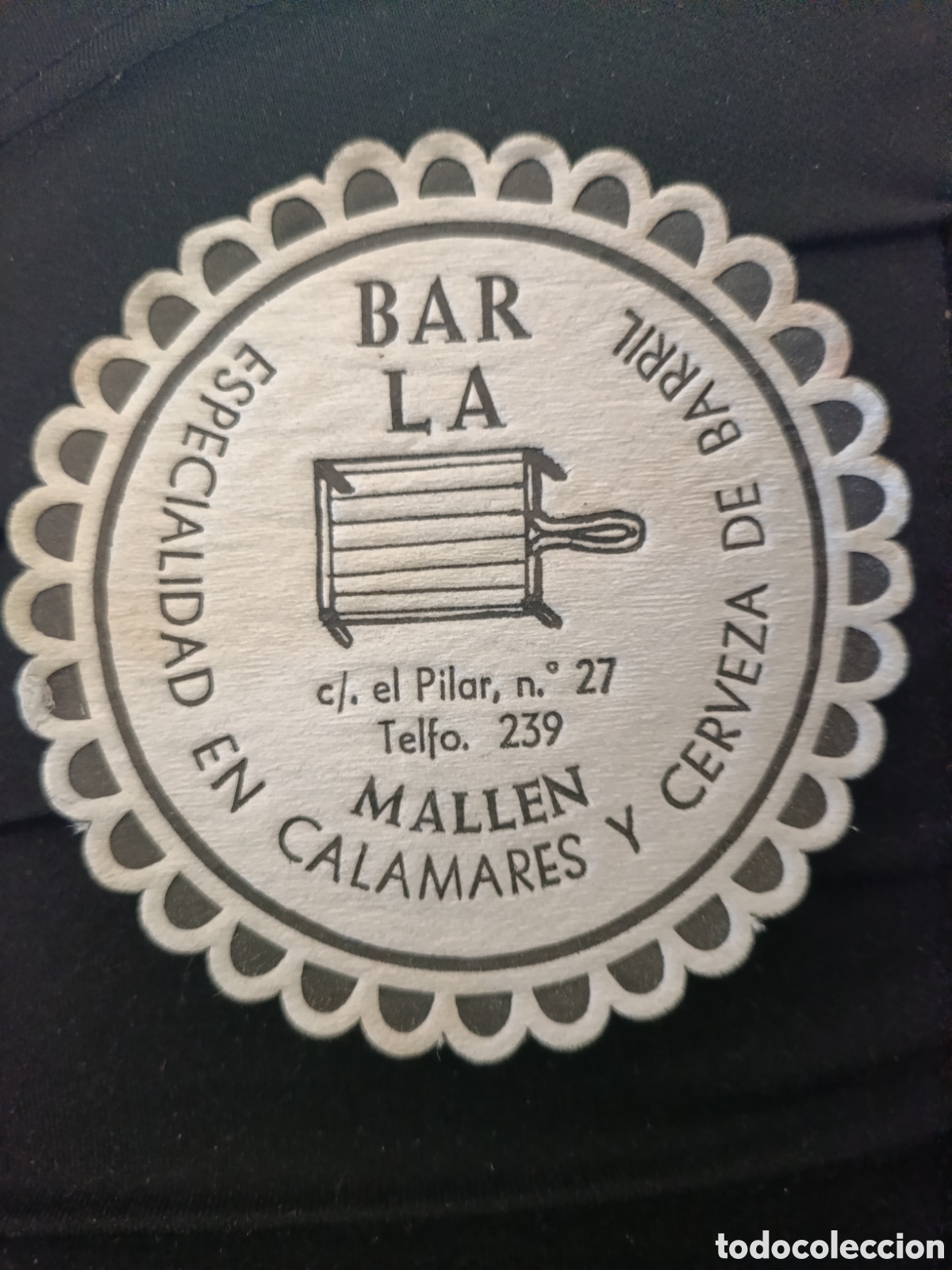 Otros art&iacute;culos de coleccionismo en papel: Bar La malen calamares y cervecer&iacute;a de barril [ POSA-VASOS A&Ntilde;OS 50-60 ]