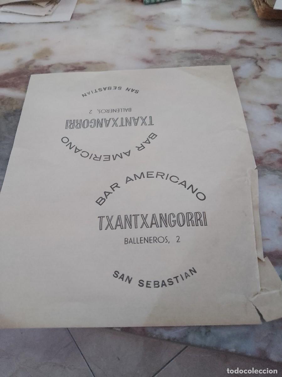 Otros art&iacute;culos de coleccionismo en papel: Bar americano txantxangorri san Sebasti&aacute;n