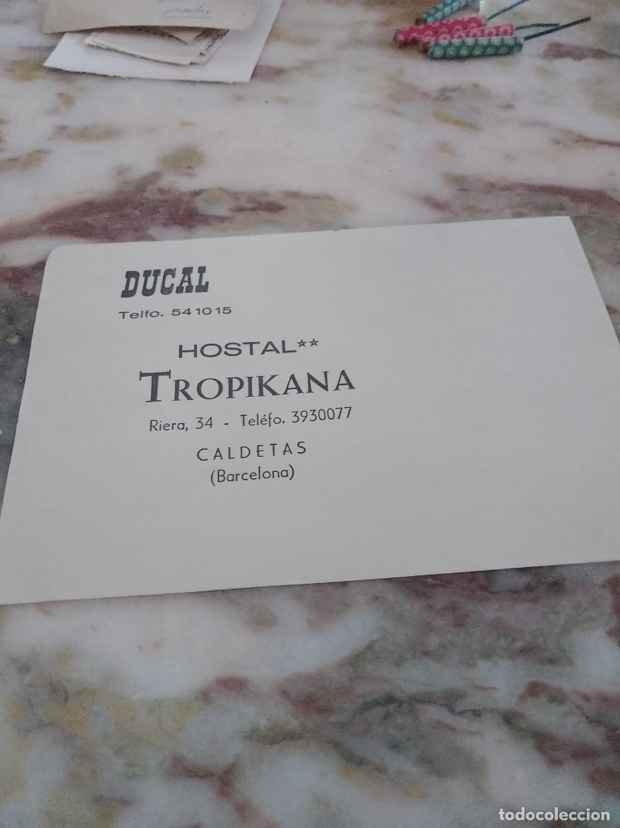 Otros art&iacute;culos de coleccionismo en papel: Hostal tropikana calderas Barcelona