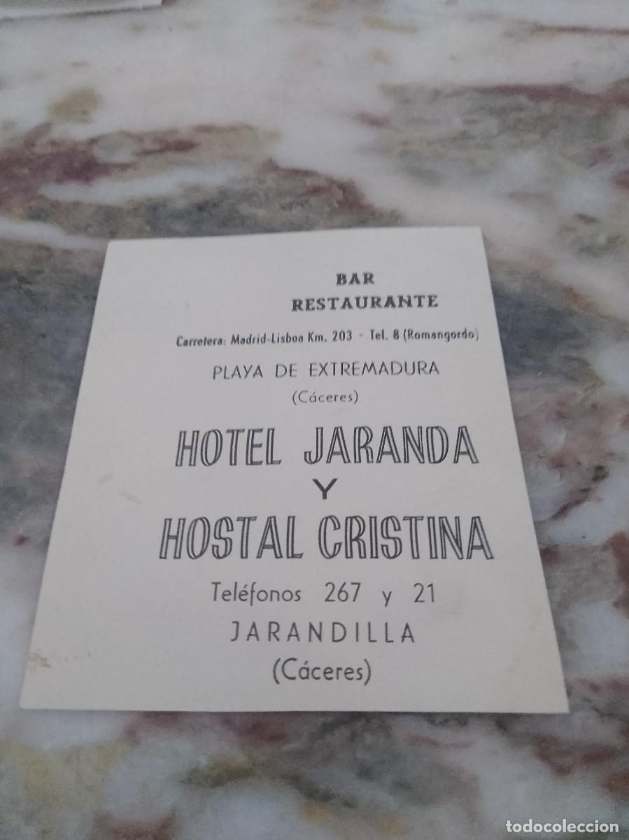 Otros art&iacute;culos de coleccionismo en papel: Hotel jaranda C&aacute;ceres playa de Extremadura