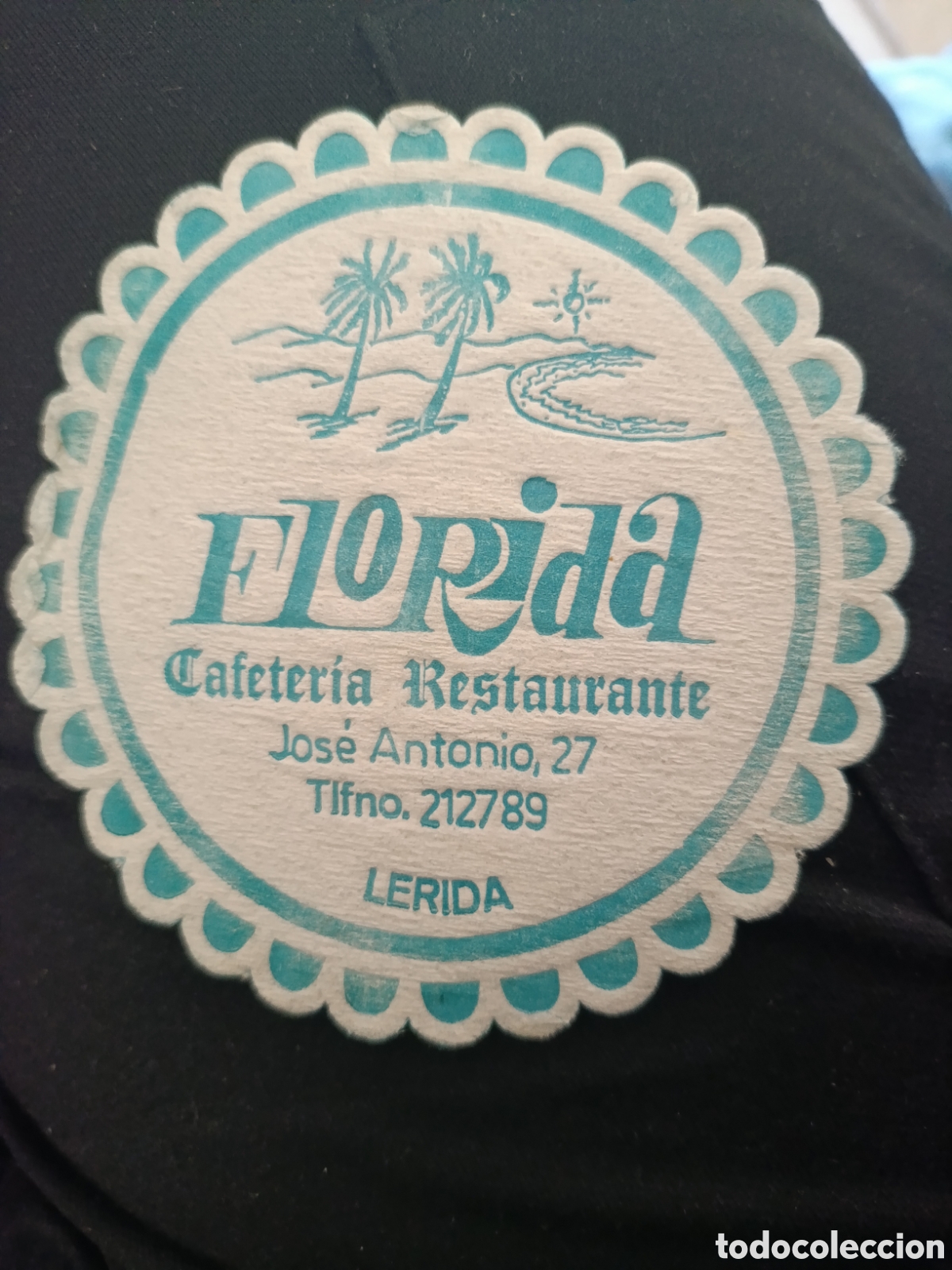 Otros art&iacute;culos de coleccionismo en papel: Cafeter&iacute;a restaurante Florida L&eacute;rida [ POSA-VASOS A&Ntilde;OS 50-60 ]