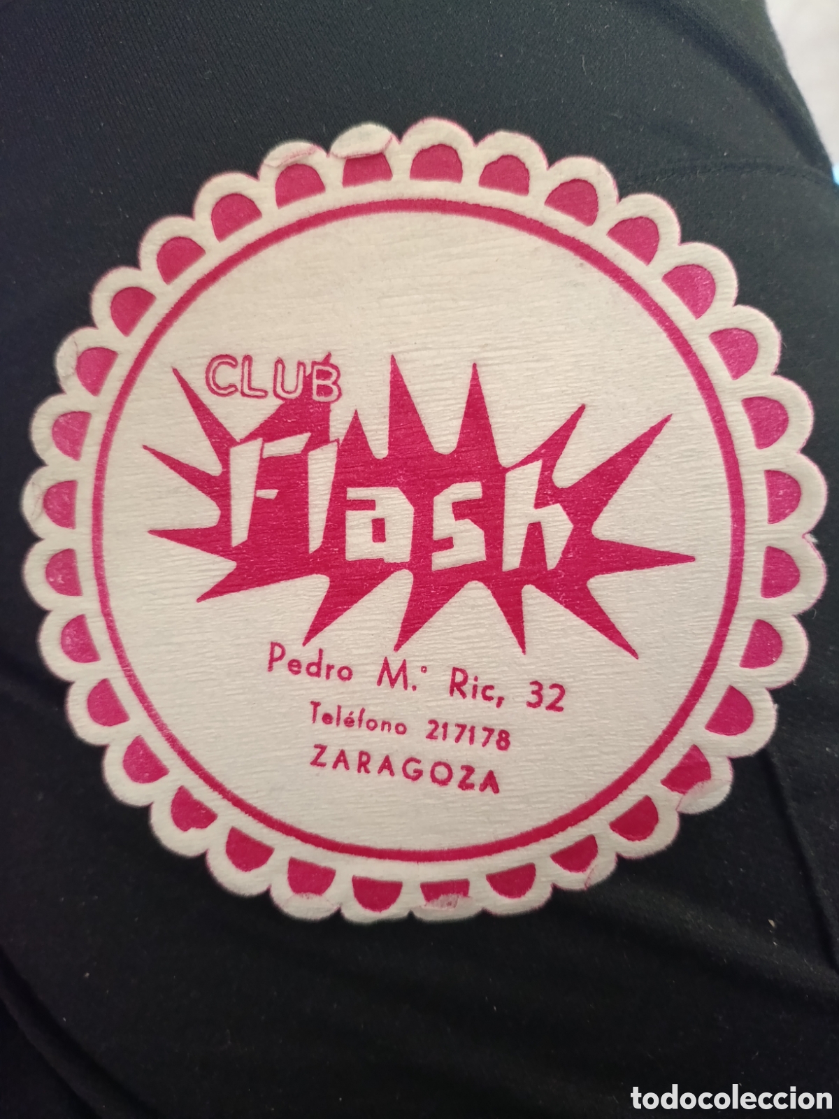 Otros art&iacute;culos de coleccionismo en papel: CLUB FLASH ZARAGOZA [ POSA-VASOS A&Ntilde;OS 50-60 ]