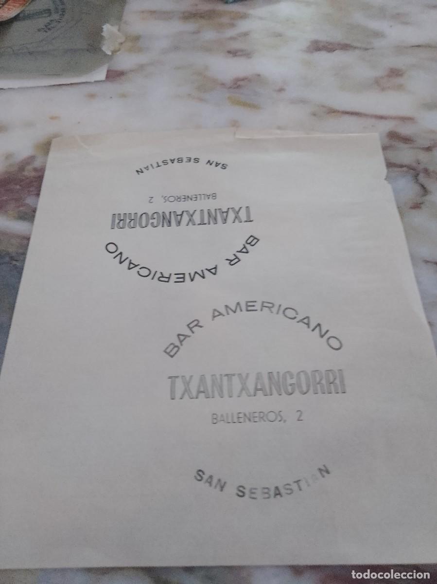 Otros art&iacute;culos de coleccionismo en papel: Bar americano txantxangorri san Sebasti&aacute;n
