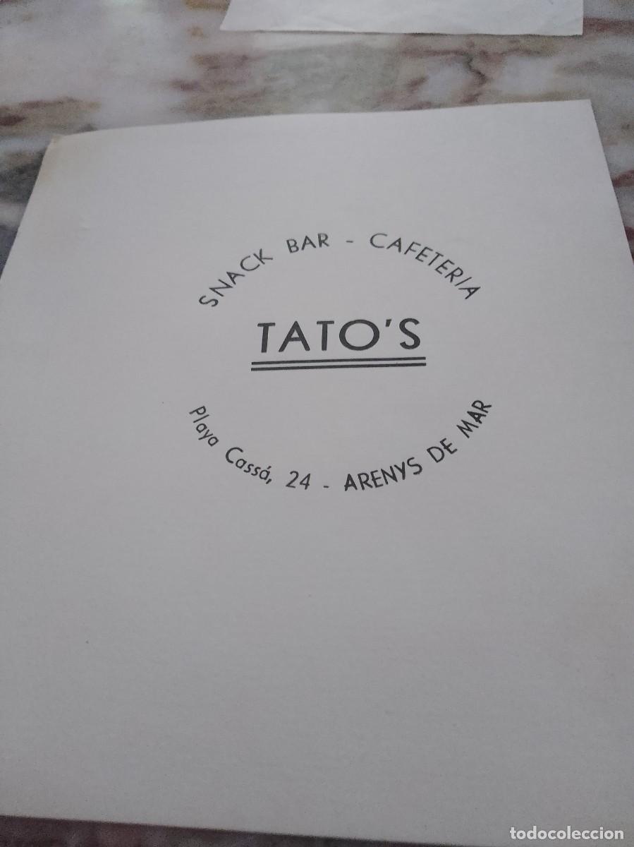 Otros art&iacute;culos de coleccionismo en papel: Snack bar cafeter&iacute;a tato Arenys de mar