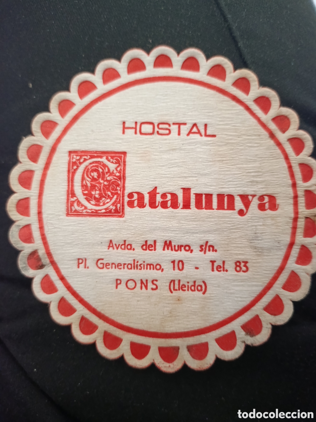 Otros art&iacute;culos de coleccionismo en papel: HOSTAL CATALUYA LEIDA [ POSA-VASOS A&Ntilde;OS 50-60 ]