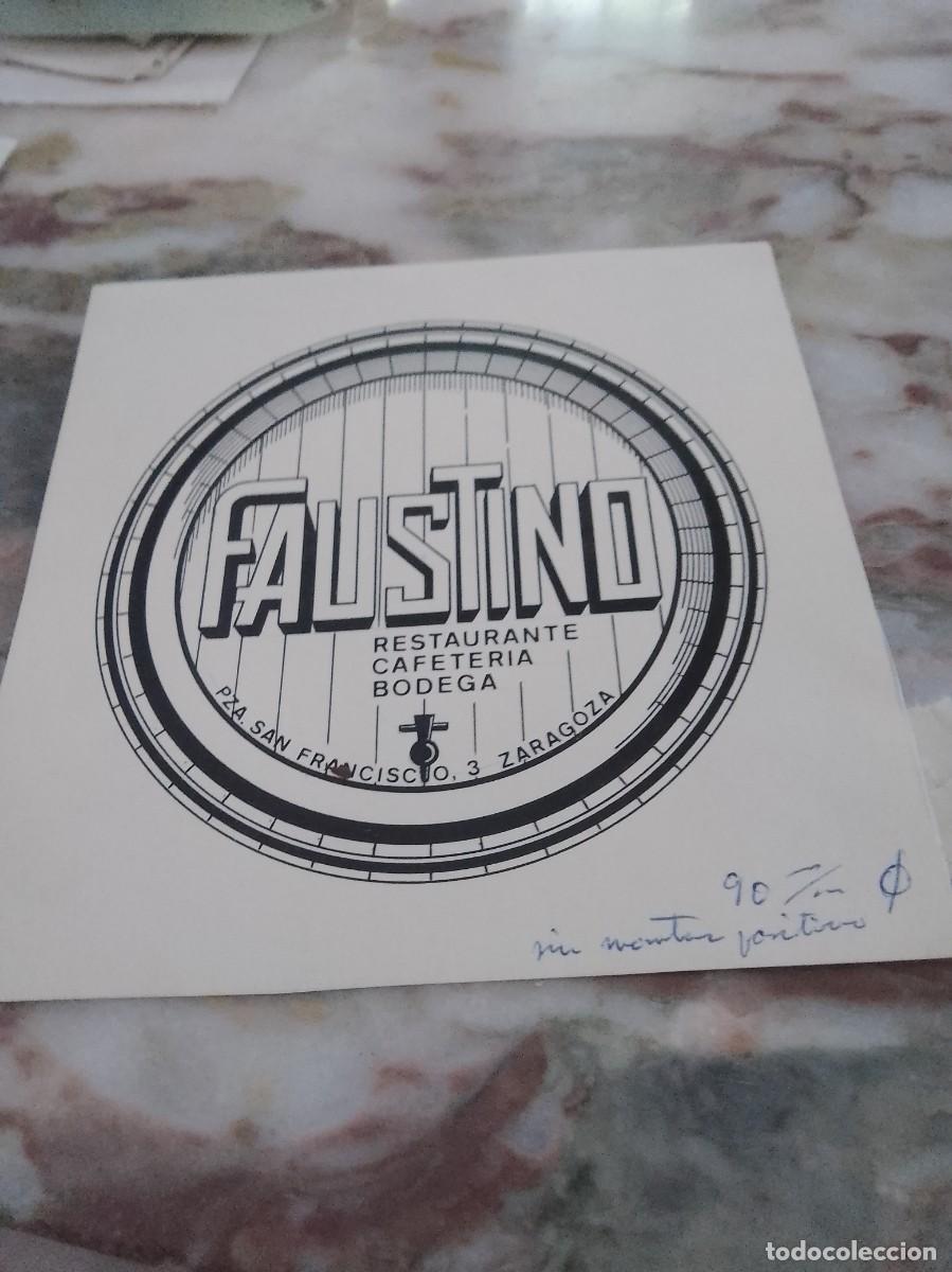 Otros art&iacute;culos de coleccionismo en papel: Faustino Zaragoza a&ntilde;o 50