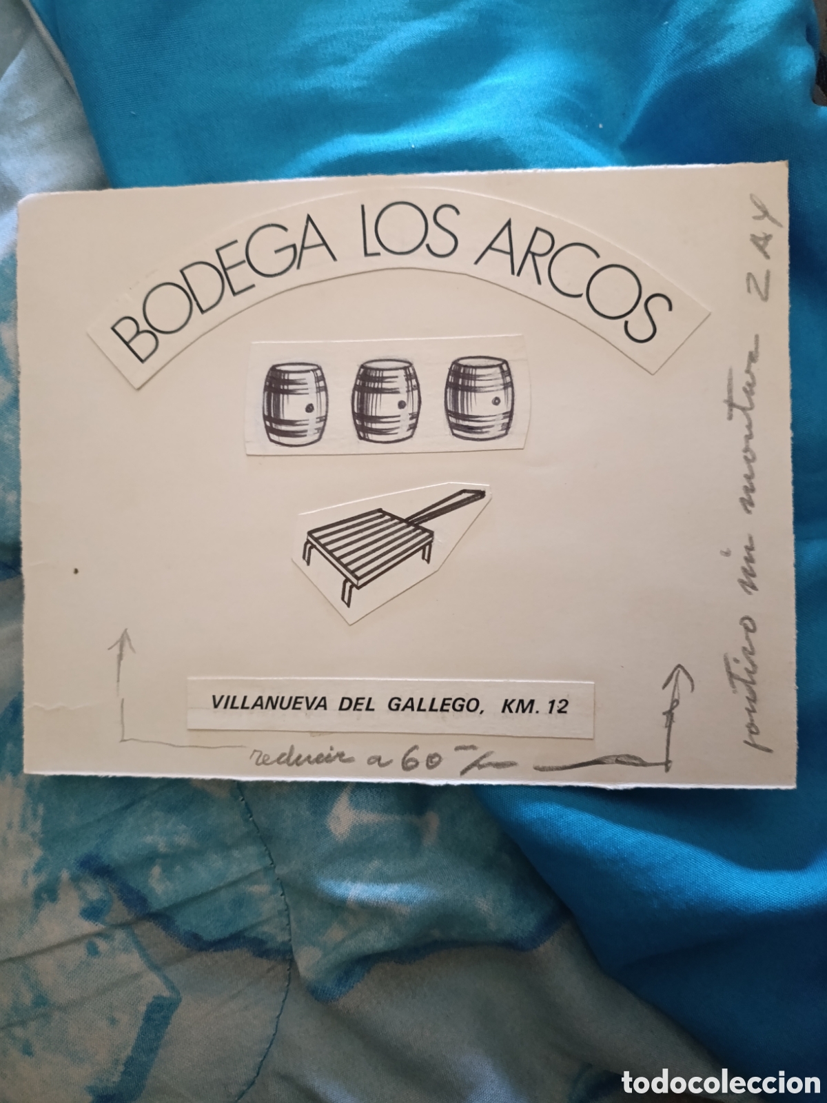 Otros art&iacute;culos de coleccionismo en papel: BODEGA LOS ARCOS VILLANUEVA DE G&Aacute;LLEGO