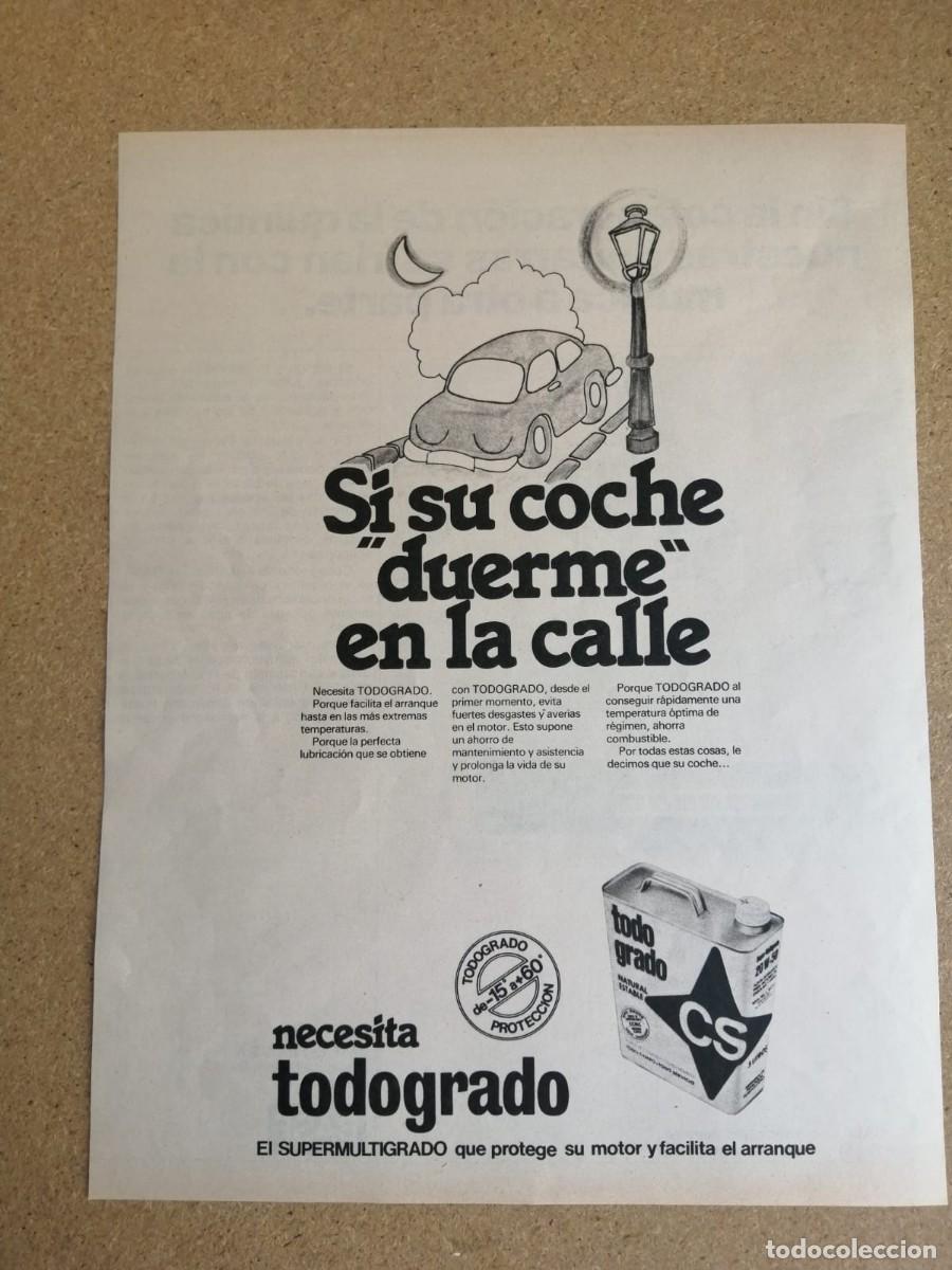 Otros art&iacute;culos de coleccionismo en papel: ANUNCIO. CS, TODOGRADO