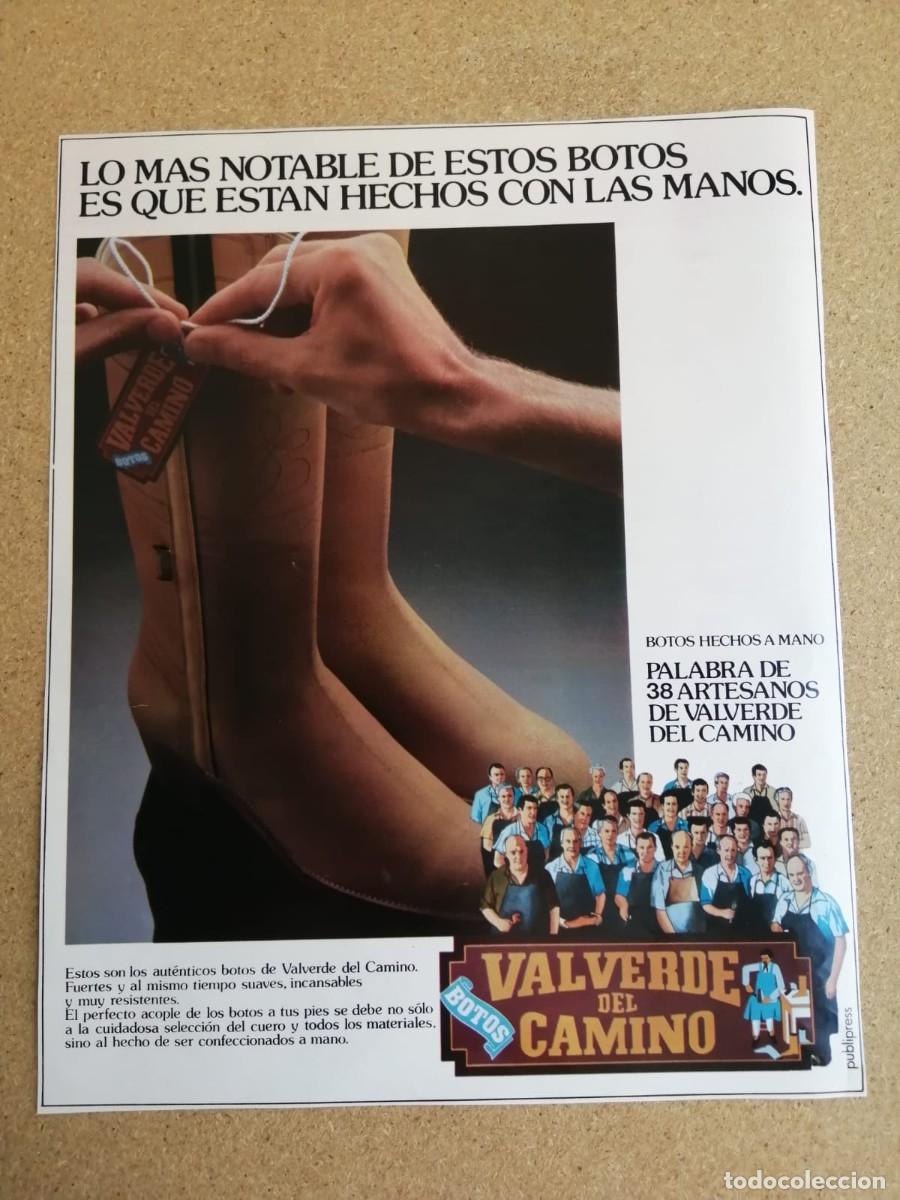 Otros art&iacute;culos de coleccionismo en papel: ANUNCIO. BOTAS VALDERDE DEL CAMINO