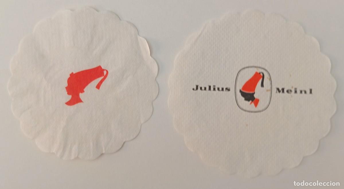 Otros art&iacute;culos de coleccionismo en papel: 2 Posavasos. Posavasos redondos. Julius Meinl.