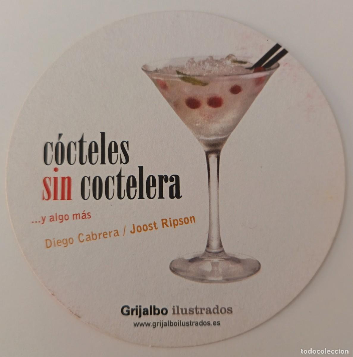 Otros art&iacute;culos de coleccionismo en papel: Posavasos. Posavasos redondo. Cocteles sin coctelera ...y algo mas. Grijalbo.