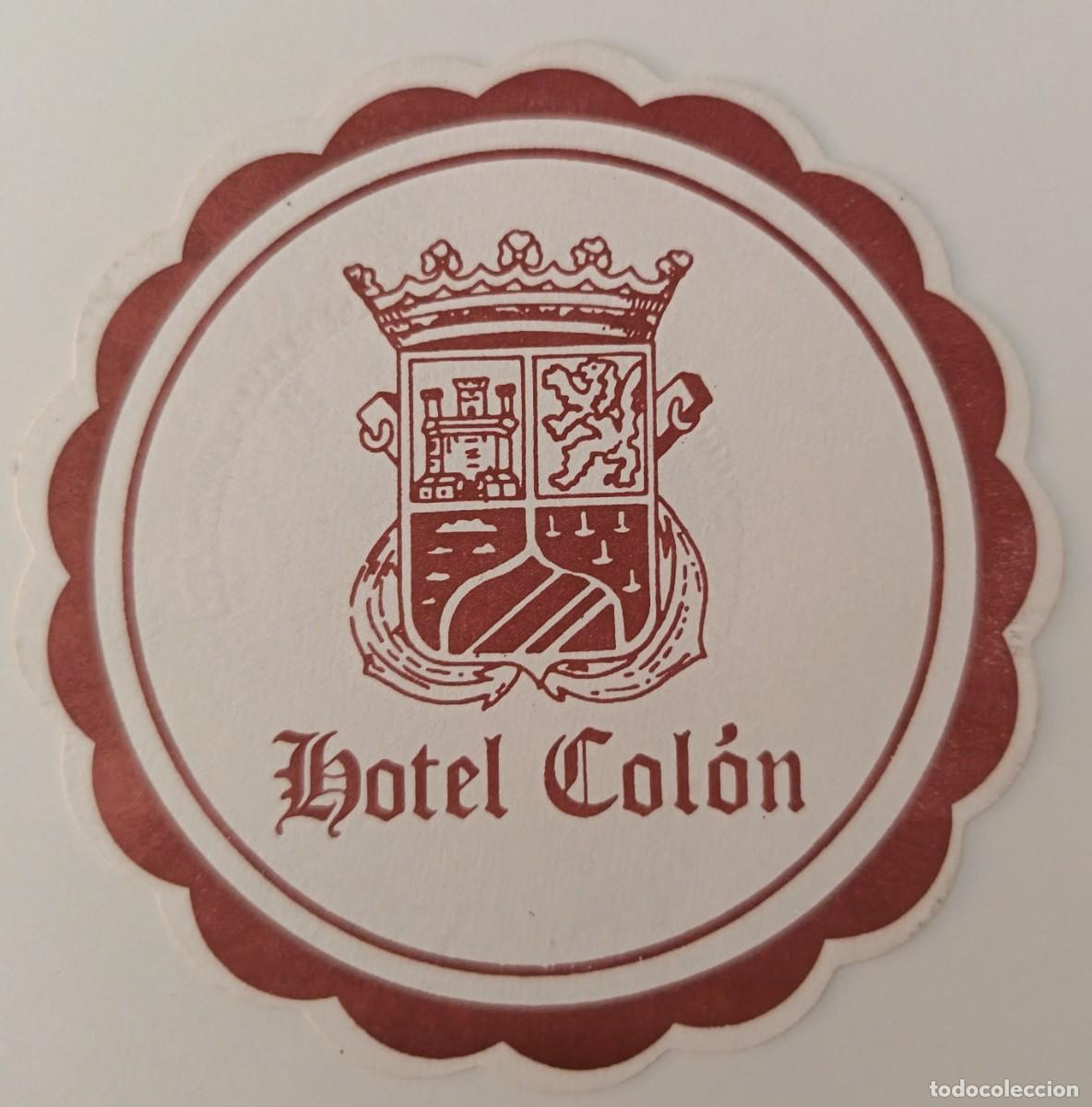 Otros art&iacute;culos de coleccionismo en papel: Posavasos. Posavasos redondo. Hotel Colon.