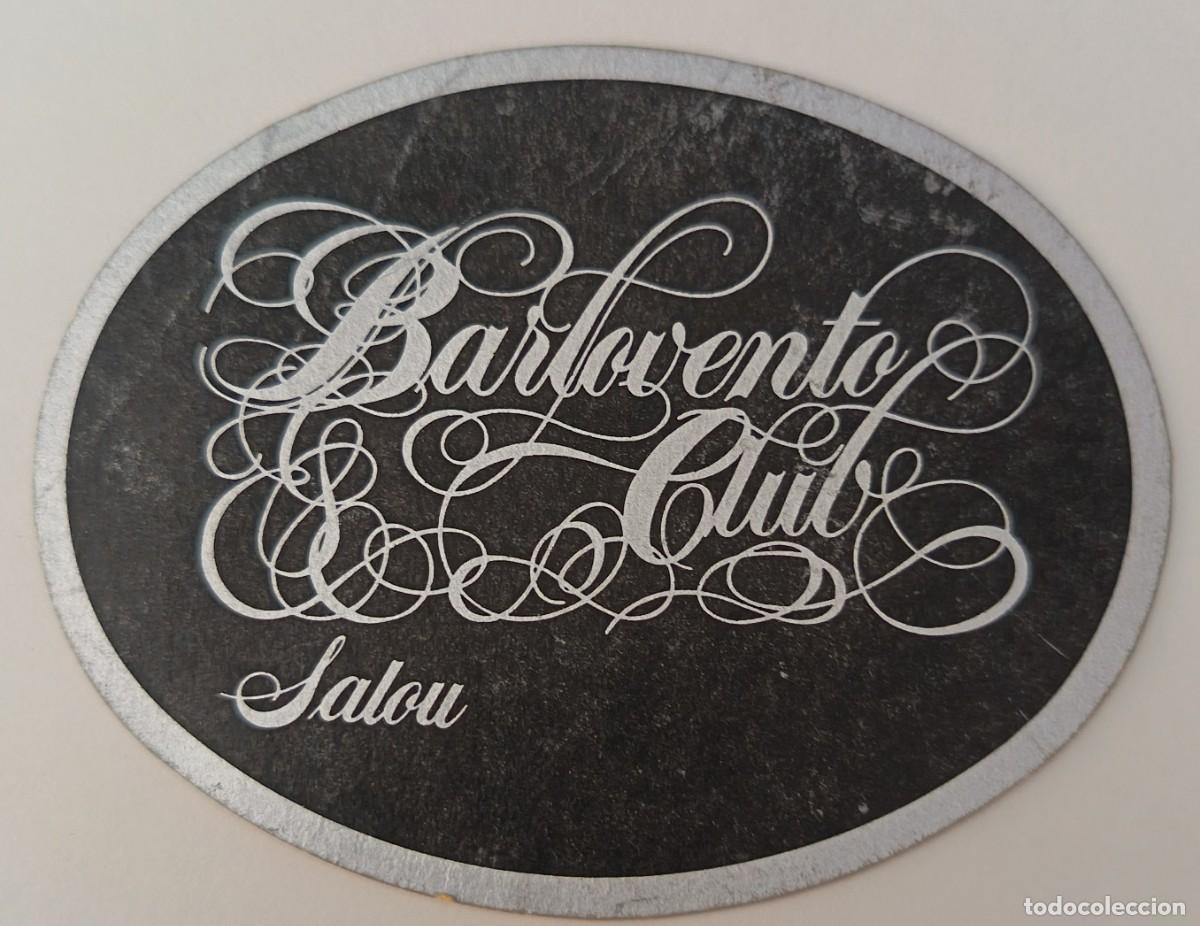 Otros art&iacute;culos de coleccionismo en papel: Posavasos. Posavasos oval. Barlovento. Club Salou.