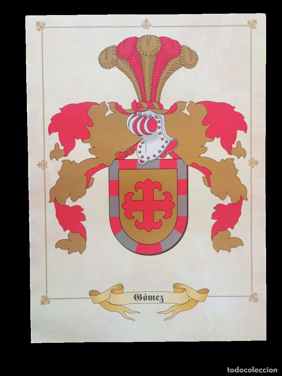 Otros art&iacute;culos de coleccionismo en papel: APELLIDO GOMEZ LAMINA PAPEL COUCH&Eacute; 34 CENTIMETROS LG29