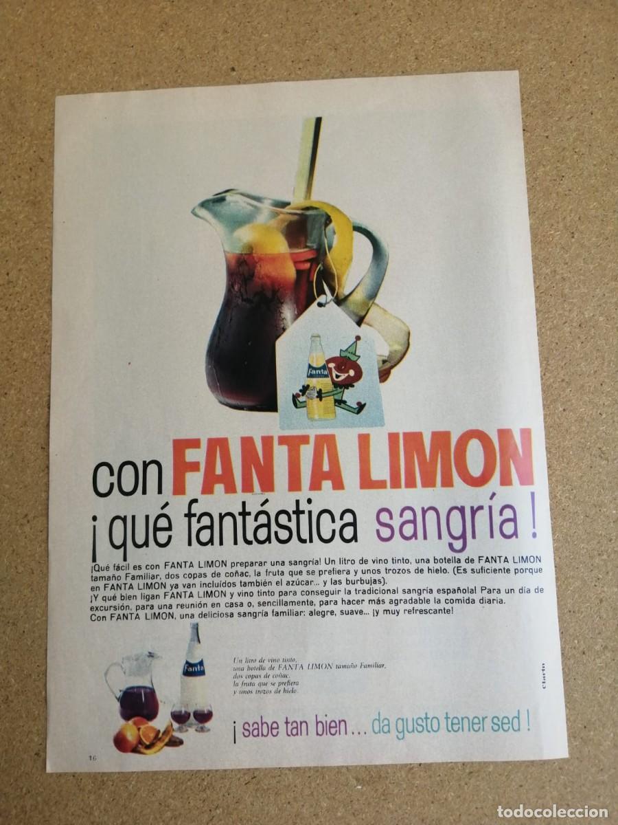 Otros art&iacute;culos de coleccionismo en papel: ANUNCIO. FANTA LIMON