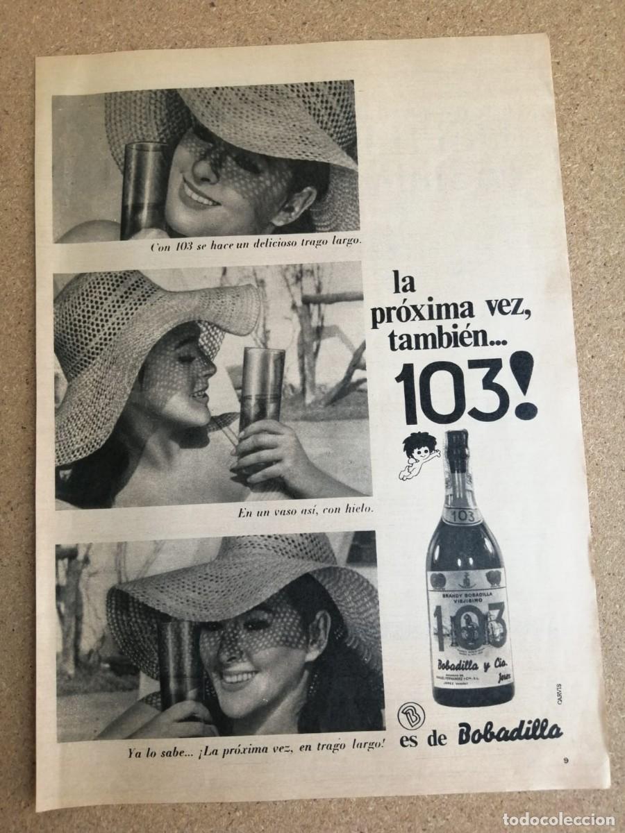 Otros art&iacute;culos de coleccionismo en papel: ANUNCIO. BRANDY 103.