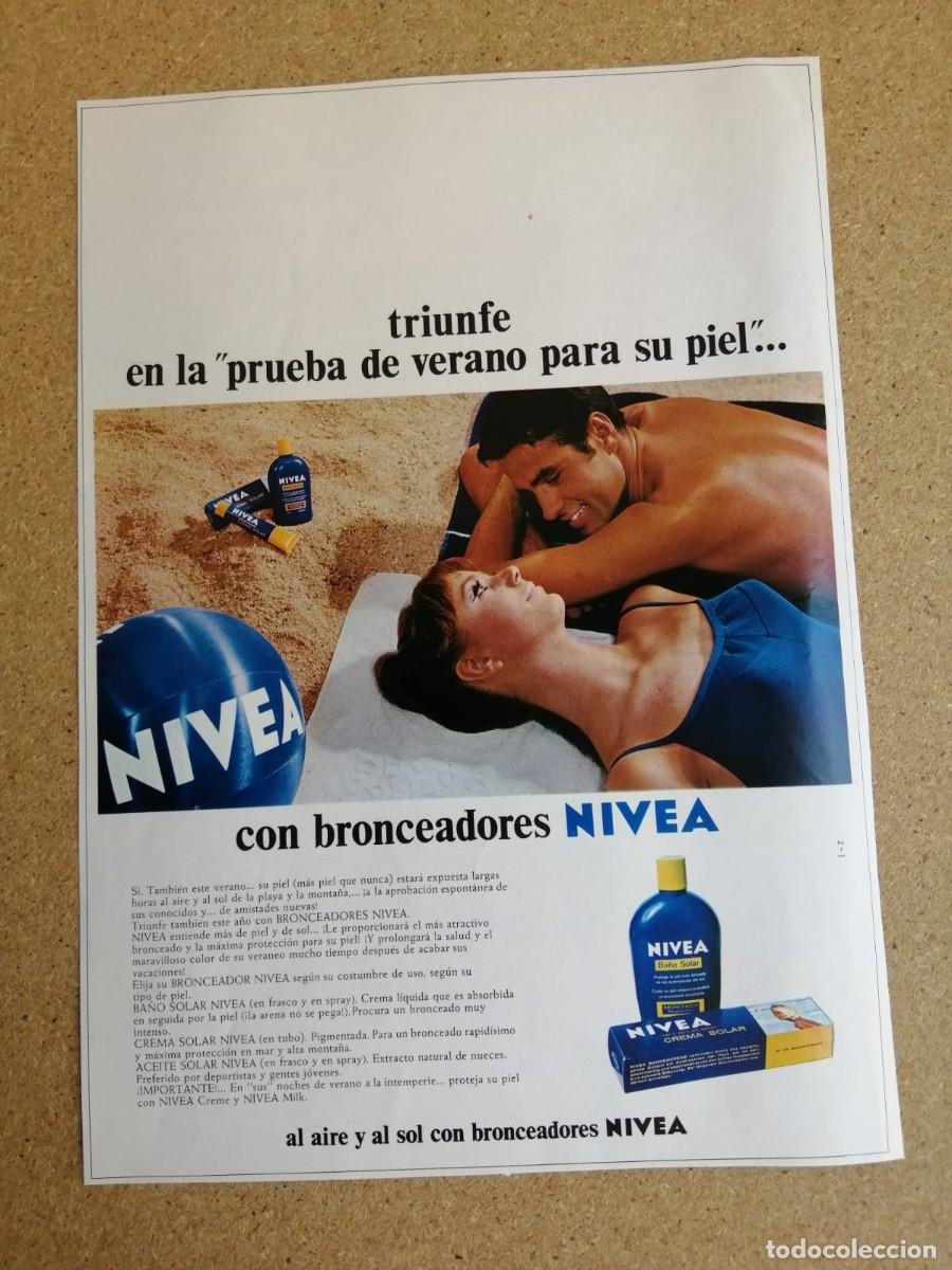 Otros art&iacute;culos de coleccionismo en papel: ANUNCIO. BRONCEADORES NIVEA