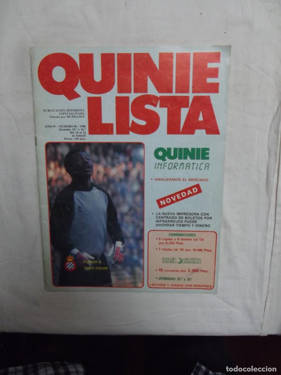 Otros art&iacute;culos de coleccionismo en papel: REVISTA QUINIELISTA N&ordm; 89 FEBREO 1986