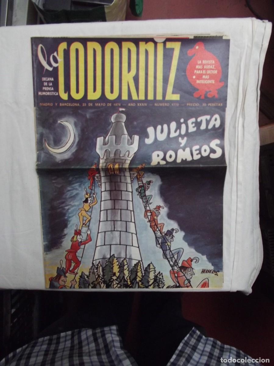 Otros art&iacute;culos de coleccionismo en papel: REVISTA LA CODORNIZ N&ordm; 1770 MAYO 1976 JULIETA Y ROMEOS