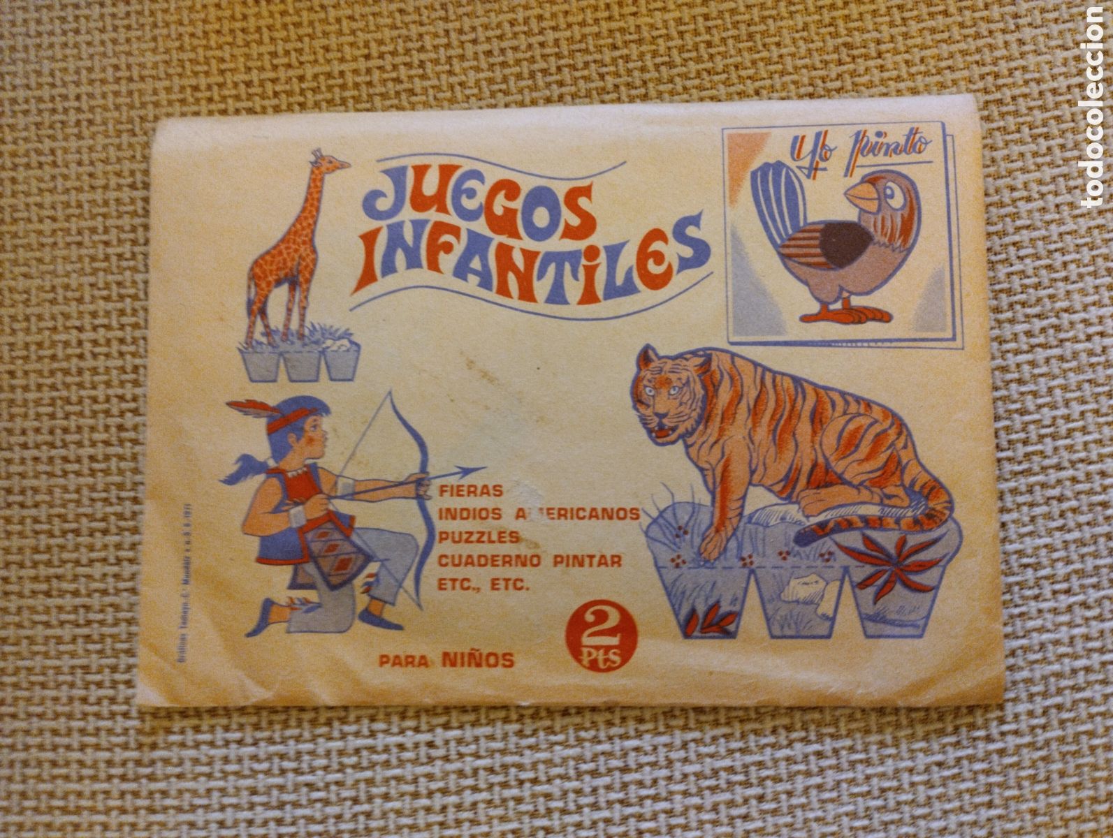 Otros art&iacute;culos de coleccionismo en papel: Sobre antiguo Juegos Infantiles