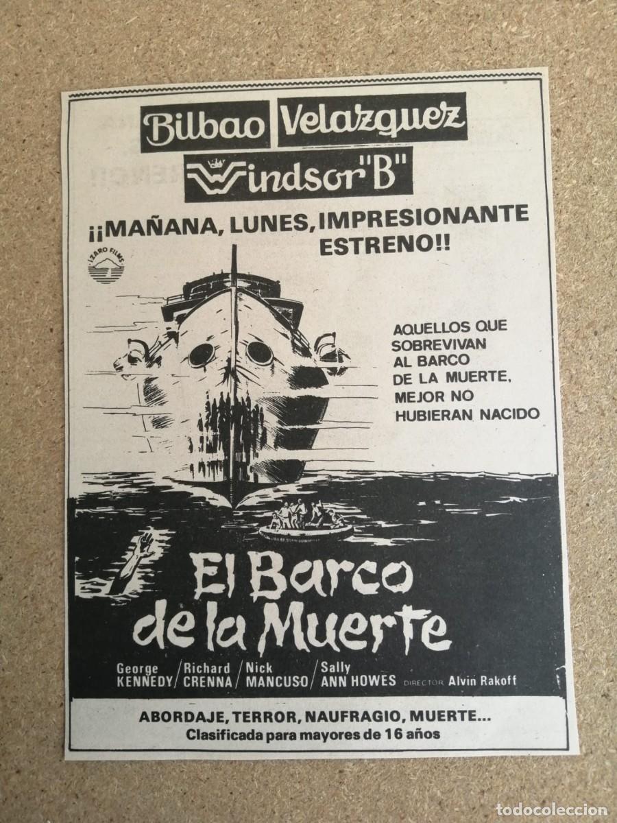 Otros art&iacute;culos de coleccionismo en papel: RECORTE PRENSA PELICULA. EL BARCO DE LA MUERTE (GEORGE KENNEDY - RICHARD CRENNA)