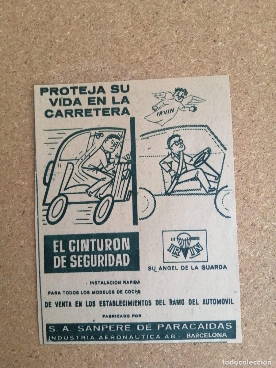 Otros art&iacute;culos de coleccionismo en papel: ANUNCIO. PROTEJA SU VIDA EN CARRTERA, UTILICE EL CINTURON DE SEGURIDAD