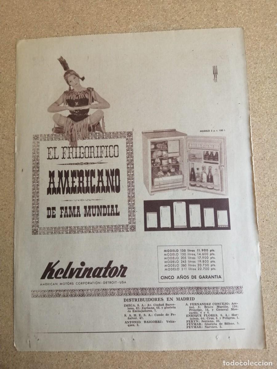 Otros art&iacute;culos de coleccionismo en papel: ANUNCIO. FRIGORIFICO AMERICANO KELVINATOR