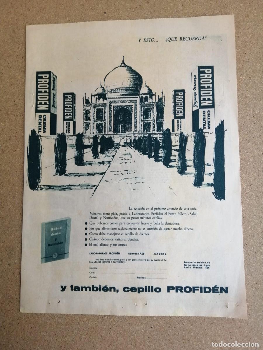 Otros art&iacute;culos de coleccionismo en papel: ANUNCIO. PROFIDEN...