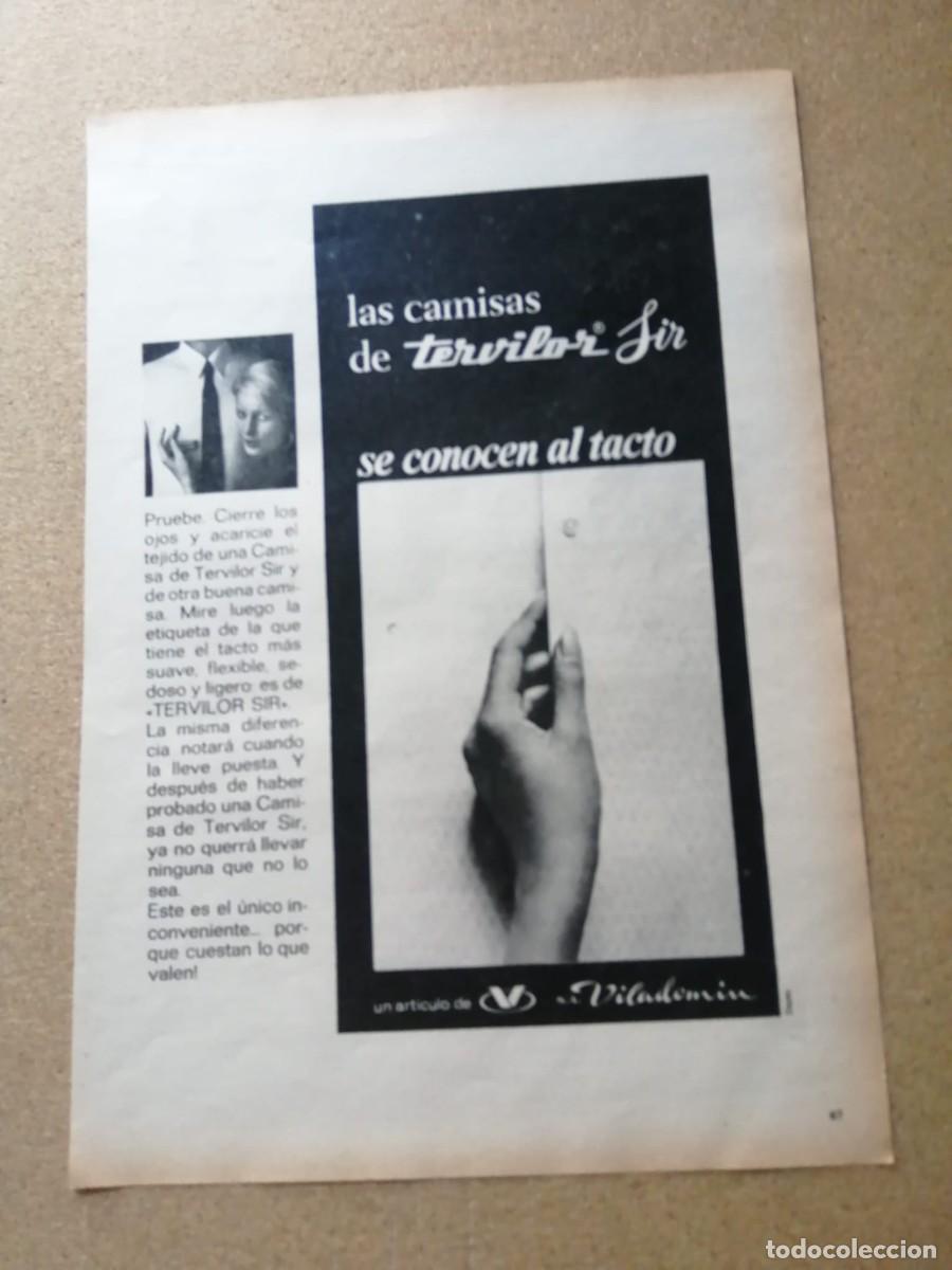Otros art&iacute;culos de coleccionismo en papel: ANUNCIO. CAMISAS TERVILOR