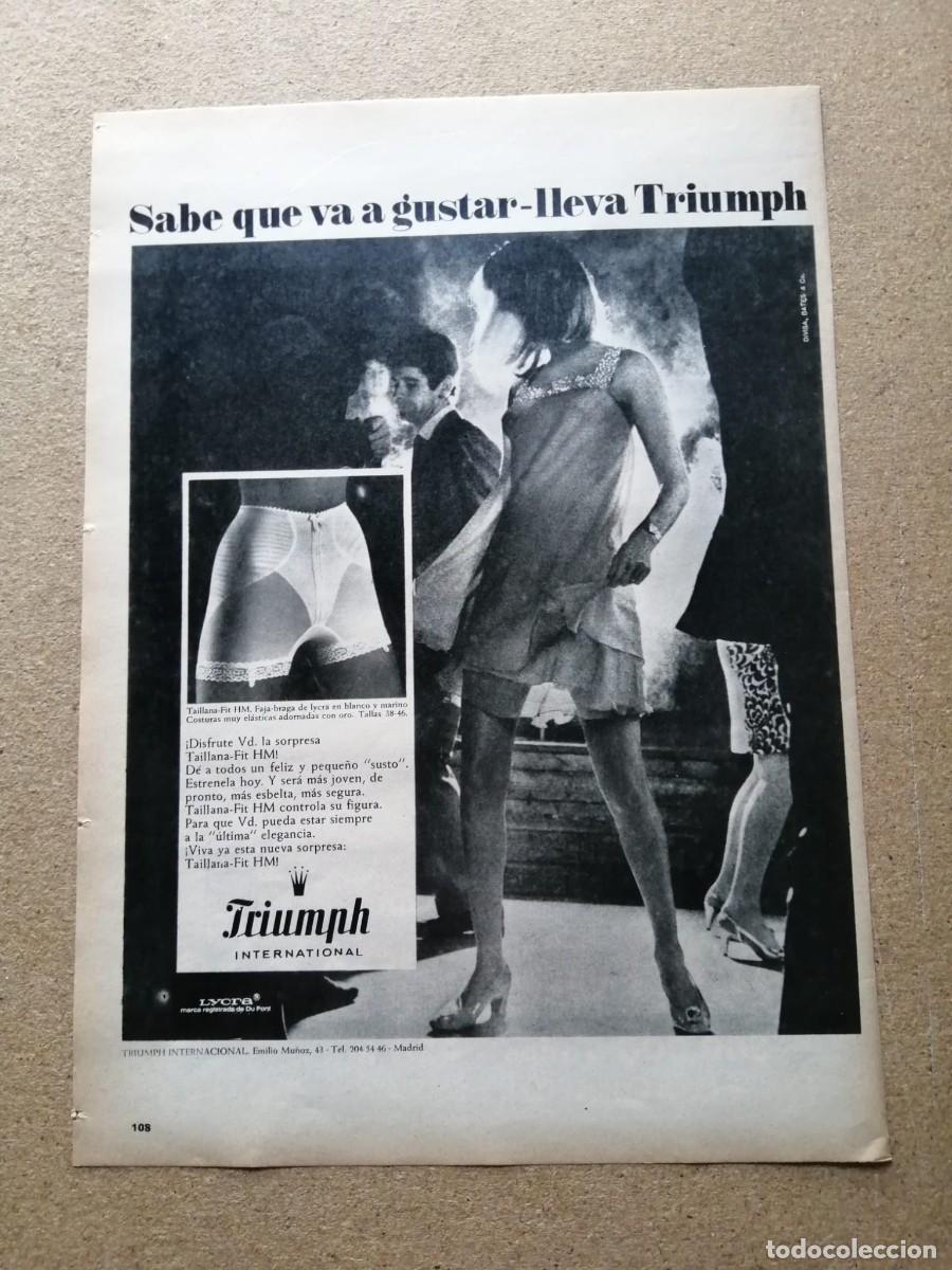 Otros art&iacute;culos de coleccionismo en papel: ANUNCIO. CORSETERIA TRIUMPH