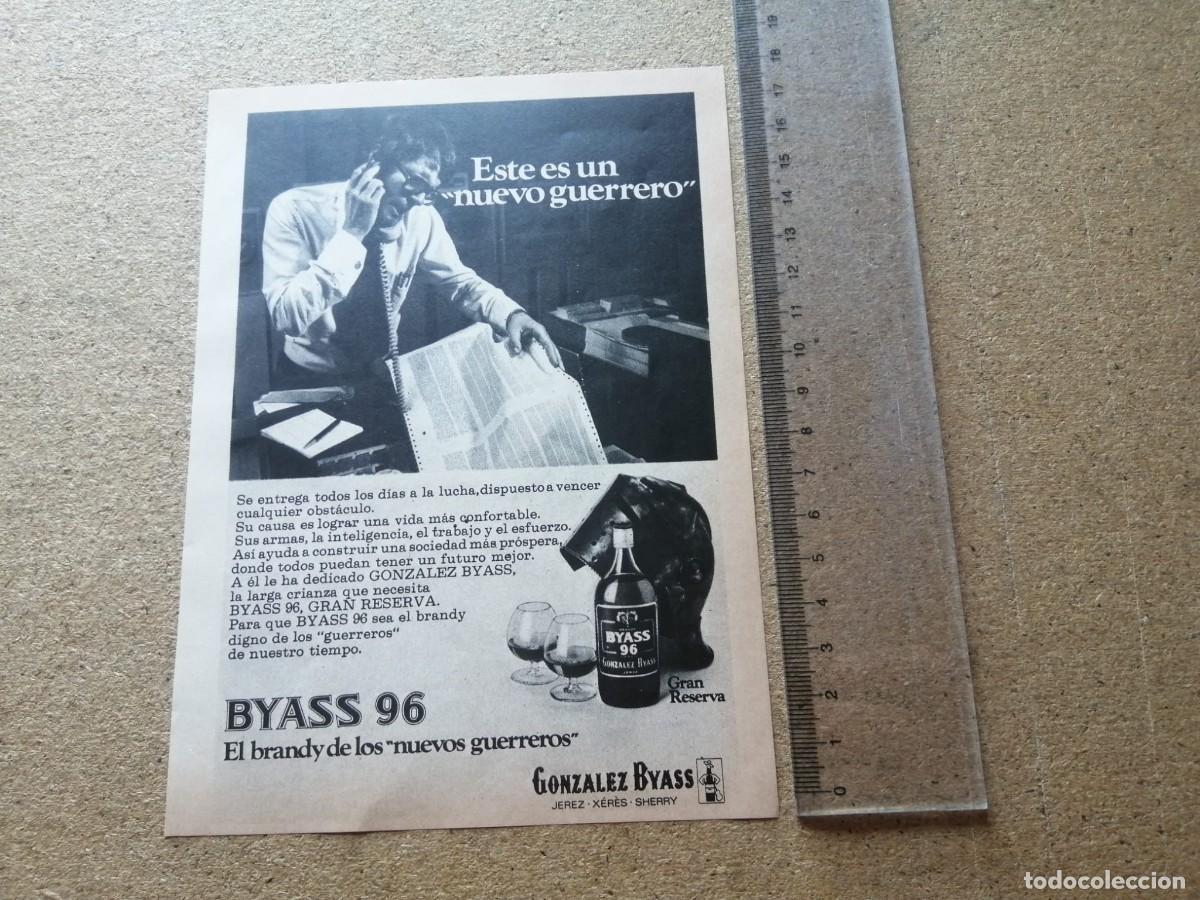 Otros art&iacute;culos de coleccionismo en papel: ANUNCIO. BRANDY BYASS 96