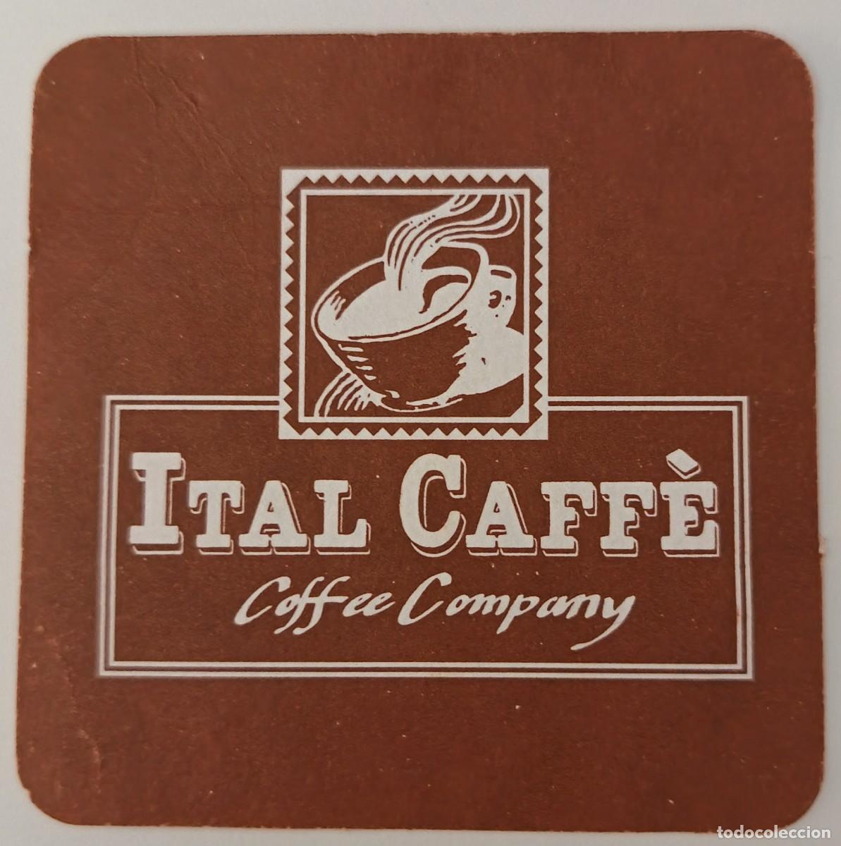 Otros art&iacute;culos de coleccionismo en papel: Posavasos. Posavasos cuadrado. Ital Cafee. Ccofee company.