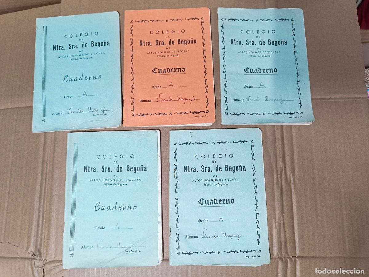 Otros art&iacute;culos de coleccionismo en papel: LOTE DE 5 CUADERNOS ESCOLARES, COLEGIO NUESTRA SE&Ntilde;ORA DE BEGO&Ntilde;A, ALTOS HORNOS DE VIZCAYA SAGUNTO P25